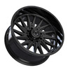 24" TIS 547B Gloss Black 24x12 Wheel 8x180 -44mm Lifted For Chevy GMC Truck Rim