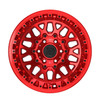 17" TIS 555MRT 17x9 6x5.5 Gloss Red Tinted Clearcoat Wheel -12mm Lifted Truck