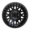 Set 4 17" TIS 555SB 17x9 5x5 -12mm Wheels Satin Black For Jeep Lifted Truck Rims