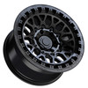Set 4 17" TIS 555SB 17x9 5x5 -12mm Wheels Satin Black For Jeep Lifted Truck Rims