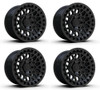 Set 4 17" TIS 555SB 17x9 5x5 -12mm Wheels Satin Black For Jeep Lifted Truck Rims