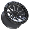 20" TIS 556AB 20x10 6x5.5 Satin Anthracite Cast Satin Black Bead Ring -19mm Rim
