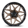 22" Lock Offroad Matte Bronze Matte Black Ring Matrix 22x10 6x135 6x5.5 -18mm