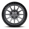 Set 4 17" Lock Offroad Matte Grey Matte Black Ring Baja 17x9 Wheels 6x5.5 -12mm