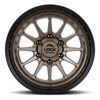 Set 4 17" Lock Offroad Matte Desert Bronze Matte Black Ring Baja 17x9 6x5.5 0mm