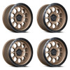 Set 4 20" Lock Offroad Matte Desert Bronze Black Ring 50CAL 20x9 5x5 0mm Rims