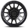 Set 4 17" Lock Offroad Matte Black Matte Black Ring Yosemite 17x9 6x135 0mm Rims