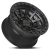 Set 4 17" Lock Offroad Matte Black Matte Black Ring Lunatic 17x9 6x5.5 -12mm