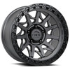 Lock Offroad Lunatic 17x9 6x5.5 -12mm Matte Grey Black Ring Offroad Truck Wheel