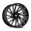 Set 4 Moto Metal MO811 Combat 24x12 5x5 Gloss Black Milled Wheels 24" -44mm Rims