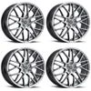 Set 4 18" Platinum 459G Retribution  18x8 Wheels 5x112 +40mm
