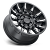 20" Black Rhino Mission 20x9 8x6.5 6mm Matte Black Machined Tinted Spokes Wheel