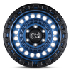 Black Rhino Sentinel 20x9.5 5x5.0 Cobalt Blue W/ Black Ring Wheel 20" -18mm Rim