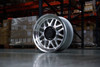 Black Rhino Delta 20x9.5 8x6.5 Gloss Silver Mirror Face & Lip Wheel 20" -18mm