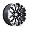 Performance Replicas PR211 22x9 6x5.5 Gloss Black Machined Face Wheel 22" 28mm