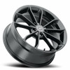 18" Platinum 457BK Revelation 18X8 5x4.5 Gloss Black Clear-Coat Wheel 40mm Rim