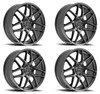 Set 4 17" Motiv 435G Foil  17x7.5 Wheels 5x100 5x4.50 +40mm