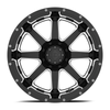 Set 4 20" Gear Off Road 726MB Big Block gloss black with cnc milled accents 20x10 Wheels 5x5.50 5x150 -19mm