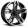 20" Ultra 235B Maverick 20x9 6x5.5 Gloss Black Diamond Cut Clear Coat Wheel 18mm
