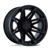 Set 4 Fuel FC401 Brawl 24x12 6x5.5 Matte Black Gloss Black Lip Wheels 24" -44mm