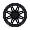 Set 4 Fuel FC401 Brawl 24x12 6x5.5 Matte Black Gloss Black Lip Wheels 24" -44mm