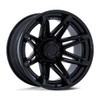 Set 4 Fuel FC401 Brawl 22x10 8x6.5 Matte Black Gloss Black Lip Wheels 22" -18mm
