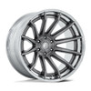 Set 4 Fuel FC403 Burn 22x10 6x135 Platinum Chrome Lip 22" -18mm Lifted Wheels