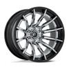 Fuel FC403 Burn 24x12 6x5.5 Chrome Gloss Black Lip 24" -44mm Lifted Truck Wheel