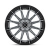 Set 4 Fuel FC403 Burn 22x12 6x135 Chrome Gloss Black Lip 22" -44mm Lifted Wheels