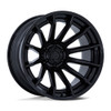 Set 4 Fuel FC403 Burn 22x12 6x135 Matte Black Gloss Black Lip Wheels 22" -44mm