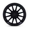 Fuel FC403 Burn 24x12 5x5 Matte Black Gloss Black Lip 24" -44mm For Jeep Wheel