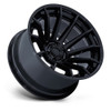 Set 4 Fuel FC403 Burn 22x10 6x5.5 Matte Black Gloss Black Lip Wheels 22" -18mm