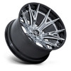 Set 4 Fuel FC402 Catalyst 24x12 6x5.5 Chrome Gloss Black Lip Wheels 24" -44mm