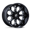 Set 4 Fuel FC862 Scepter 22x12 6x5.5 Gloss Black Milled 22" -44mm Truck Wheels