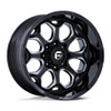 Set 4 Fuel FC862 Scepter 20x10 8x170 Gloss Black Milled 20" -18mm Lifted Wheels