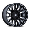 Set 4 Fuel FC865 Strike 22x10 8x180 Gloss Black Milled 22" -18mm Lifted Wheels