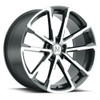 Mandrus Wolf 22x10.5 5x112 Gloss Gunmetal W/ Mirror Cut Face Wheel 22" 44mm Rim