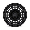 Set 4 Black Rhino BR014 Sahara 17x9 Matte Black Gloss Black Wheels 5x5 17" -12mm