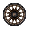 Set 4 Fuel FC866 Piston 22x9.5 6x5.5 Matte Bronze Gloss Black Wheels 22" 20mm