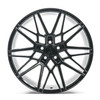 Set 4 20" Axe Wheels CF1 Gloss Black 20x9 Wheels 5x112 45mm Rims