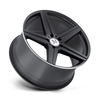 Mandrus Estrella 20x10 5x112 Matte Black W/ Machined Lip Wheel 20" 25mm Rim