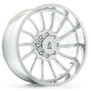 Set 4 20" Axe Wheels Chronus Chrome 20x10 6x135 6x5.5 -19mm Lifted Truck Rims
