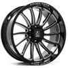 24" Axe Wheels Chronus Gloss Black Milled 24x12 6x135 6x5.5 -44mm Lifted Wheel