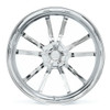 Set 4 24" Axe Wheels Sembrado Fully Polished 24x10 Wheels 5x5.5 25mm Truck Rims