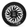 15" Axe Wheels AF10 UTV (Left) Gloss Black Milled 15x10 Wheel 5x4.5 0mm Rim