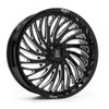 Set 4 20" Axe Wheels Hydra UTV Gloss Black Milled Wheel 20x7 4x137 4x156 10mm Rim