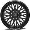 Set 4 22" Axe Wheels Kratos Gloss Black 22x12 6x135 6x5.5 -44mm Lifted Truck Rim