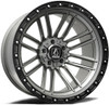 Set 4 20" Axe Wheels Icarus Grey 20x10 Wheels 8x170 -19mm For Ford F250 F350 Rim