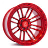 Set 4 20" Axe Wheels Icarus Candy Red 20x10 5x5 5x5.5 -19mm Lifted Truck Rims