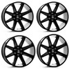 Set 4 22" Axe Wheels Artemis Satin Black 22x12 6x135 6x5.5 -44mm Lifted Rims